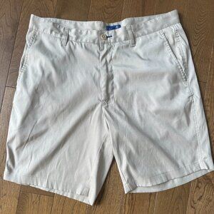 Stitch Tech Golf Short - Size 35 - Tan/Cream